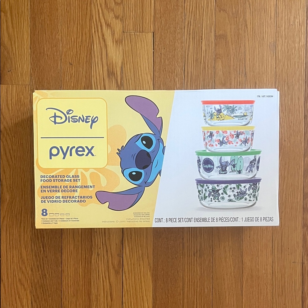 Pyrex Stitch Disney Glass Storage Set
